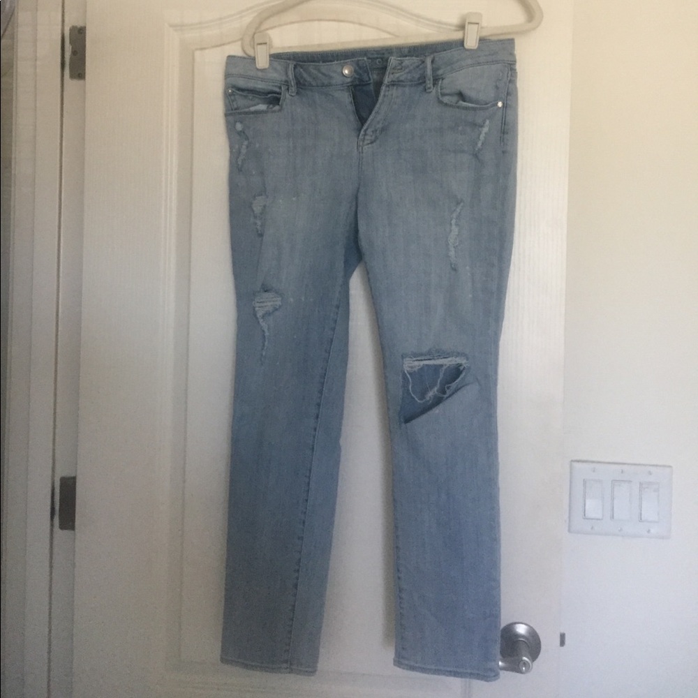 Articles of Society distressed denim