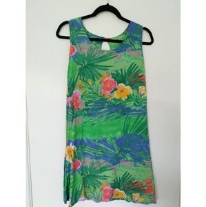 Colorful Flowers Girly VTG Jams World Shift Dress