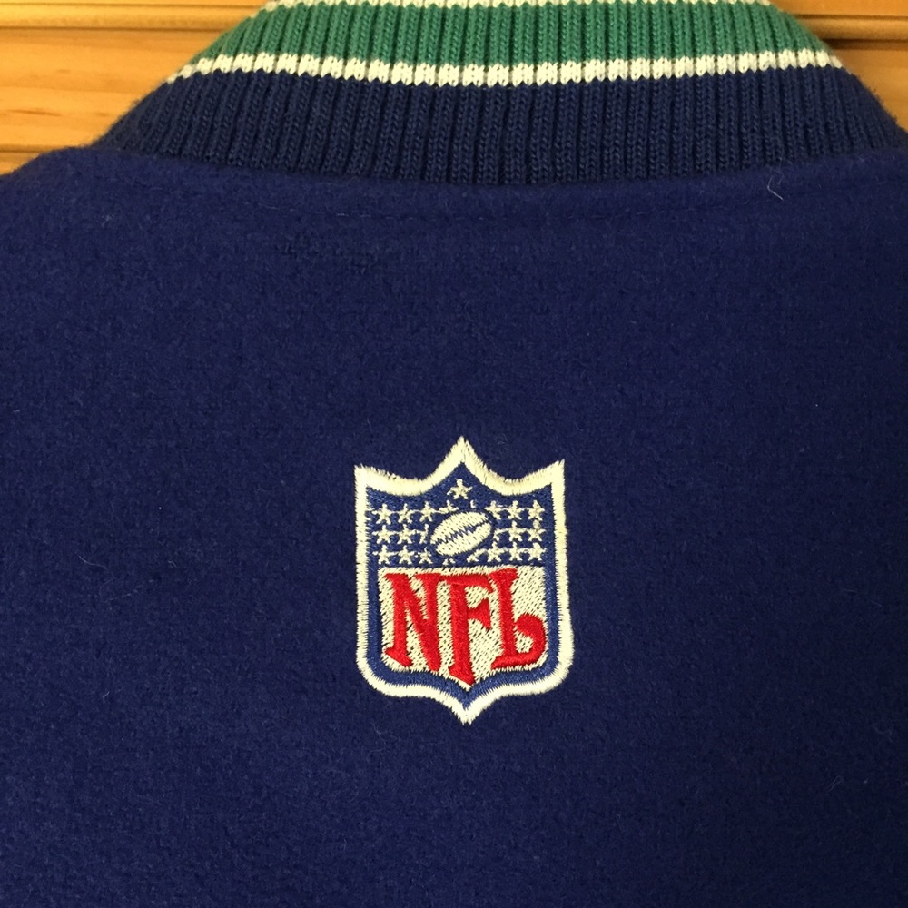 Rare Nike Seattle Seahawks Letterman Jacket - Picture 7 of 8