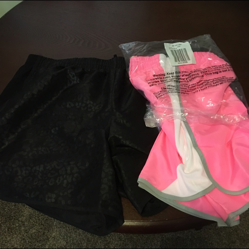 2 pairs of Danskin shorts, 6" inseam