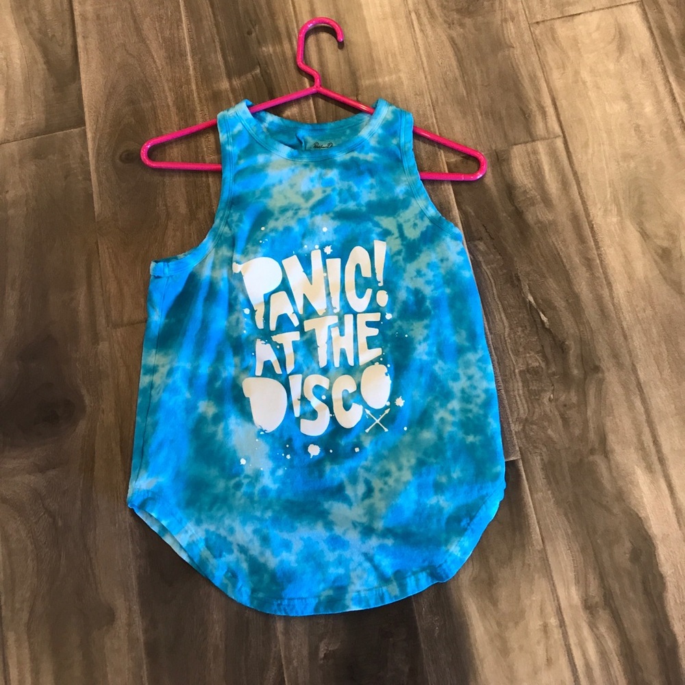 panic! at the disco blue muscle shirt