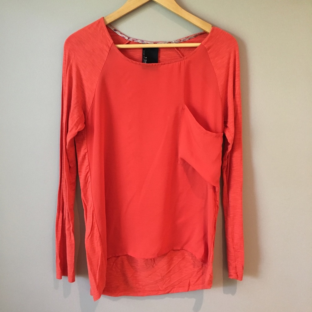 Anthropologie Dolan Silk and Jersey Shirt