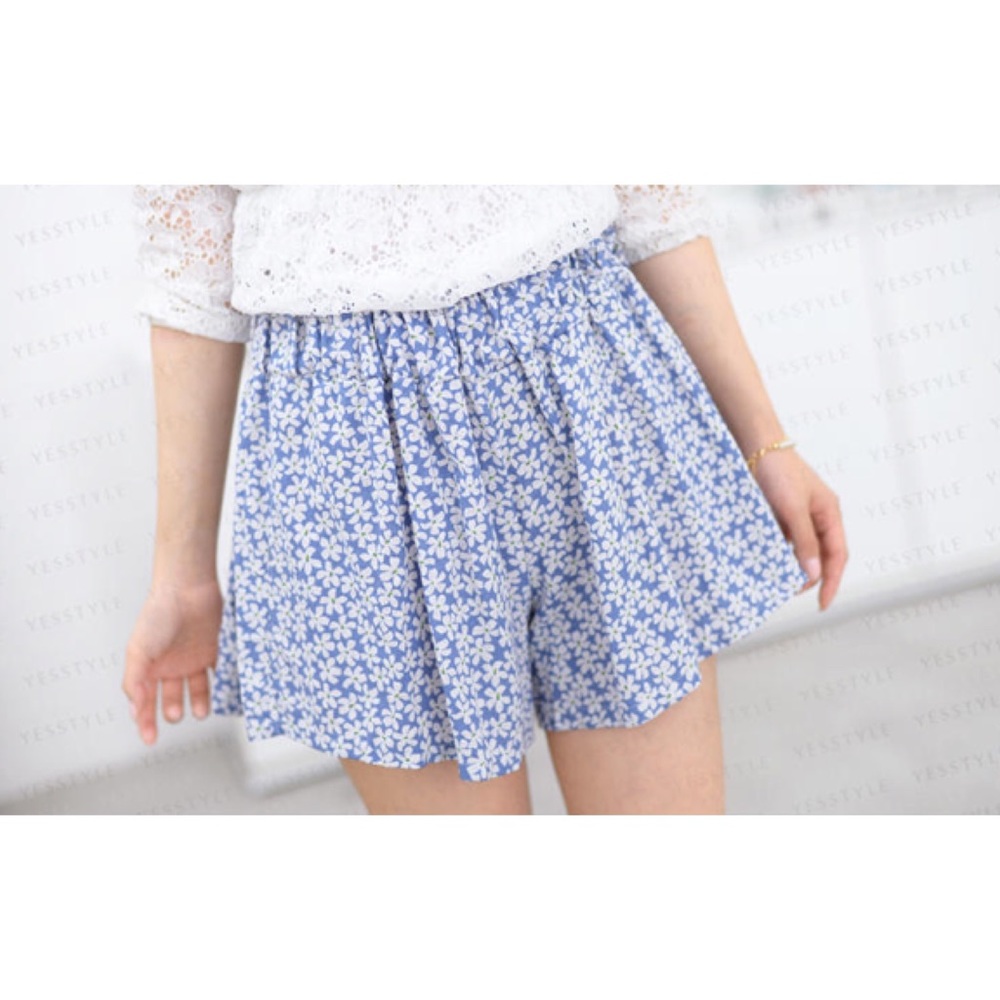 Floral High Waisted Shorts