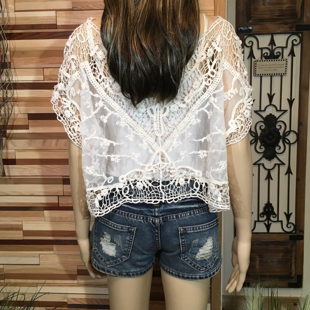 EMBROIDERED LACE COVER - Picture 5 of 5