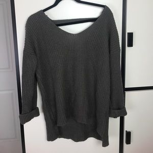 Oversized brown sweater