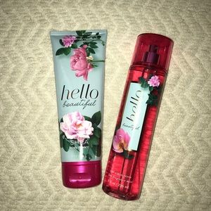 Bath and Body Works "hello beautiful" Bundle