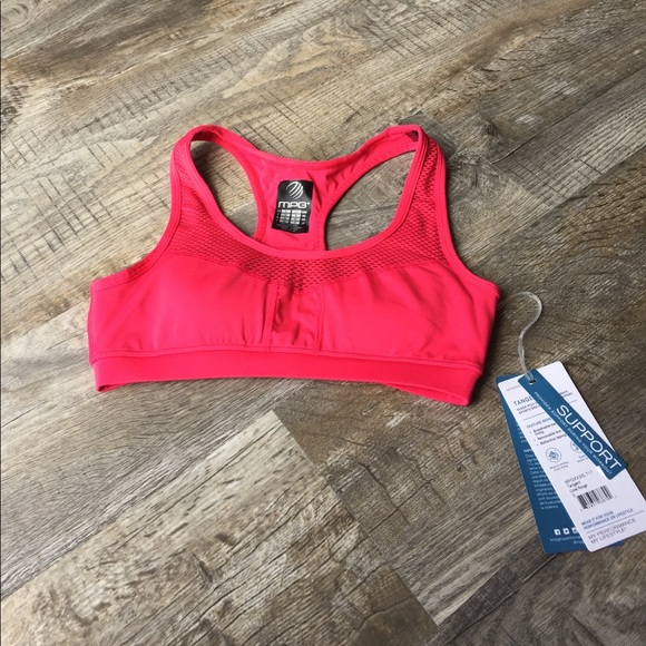 mpg Other - Mpg sports bra top removable pads nwt pink