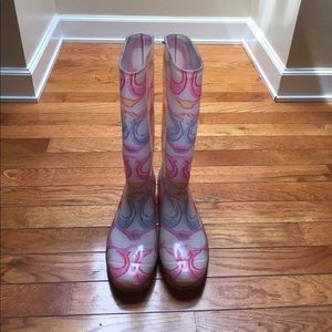Coach rain boots