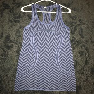 Blue lululemon tank top