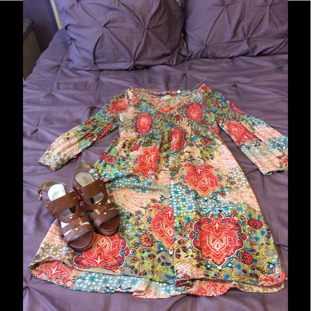 Floral print dress