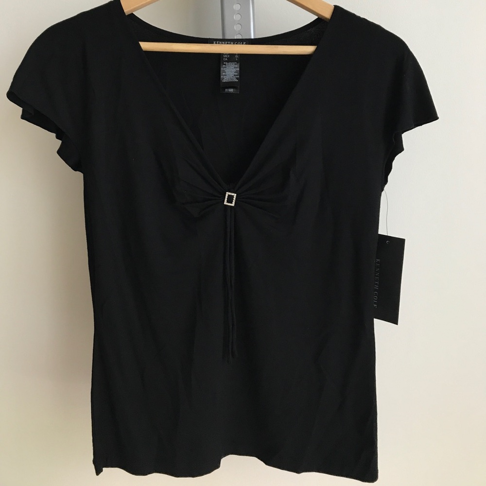 Kenneth Cole | Gathered Front T Shirt