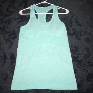 Turquoise lululemon tank top