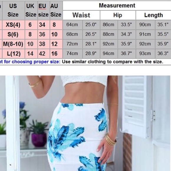 🦋Island Blossom Side Slit Maxi Skirt - Picture 3 of 3