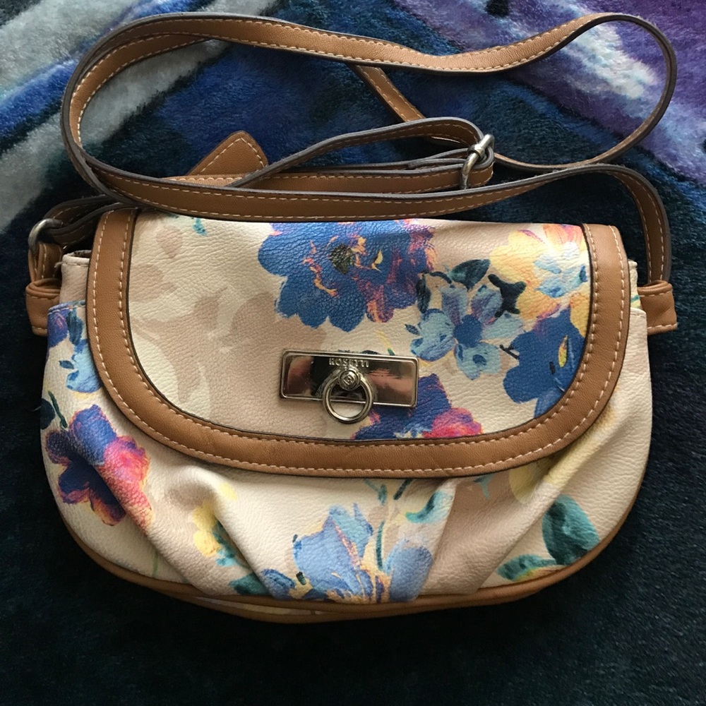 Floral cross body bag