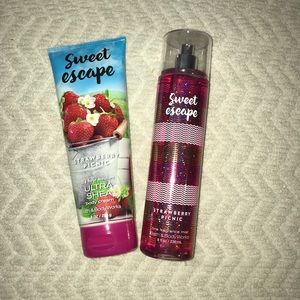 Bath and Body Works "sweet escape" Bundle