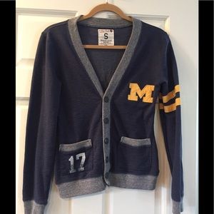 University of Michigan cardigan sweater