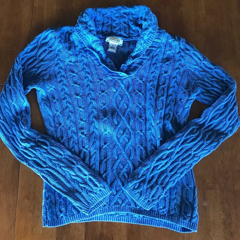 Talbots chunky cable knit sweater