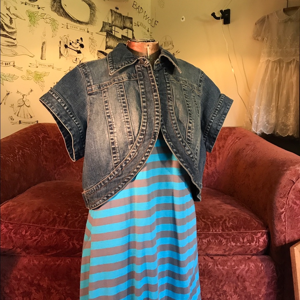 Women's Plus Size Denim Shrug