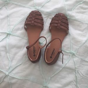 Cute brown sandals