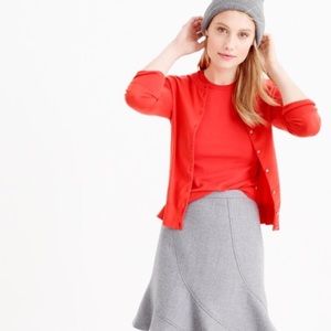 [j. Crew]  cardi in coral