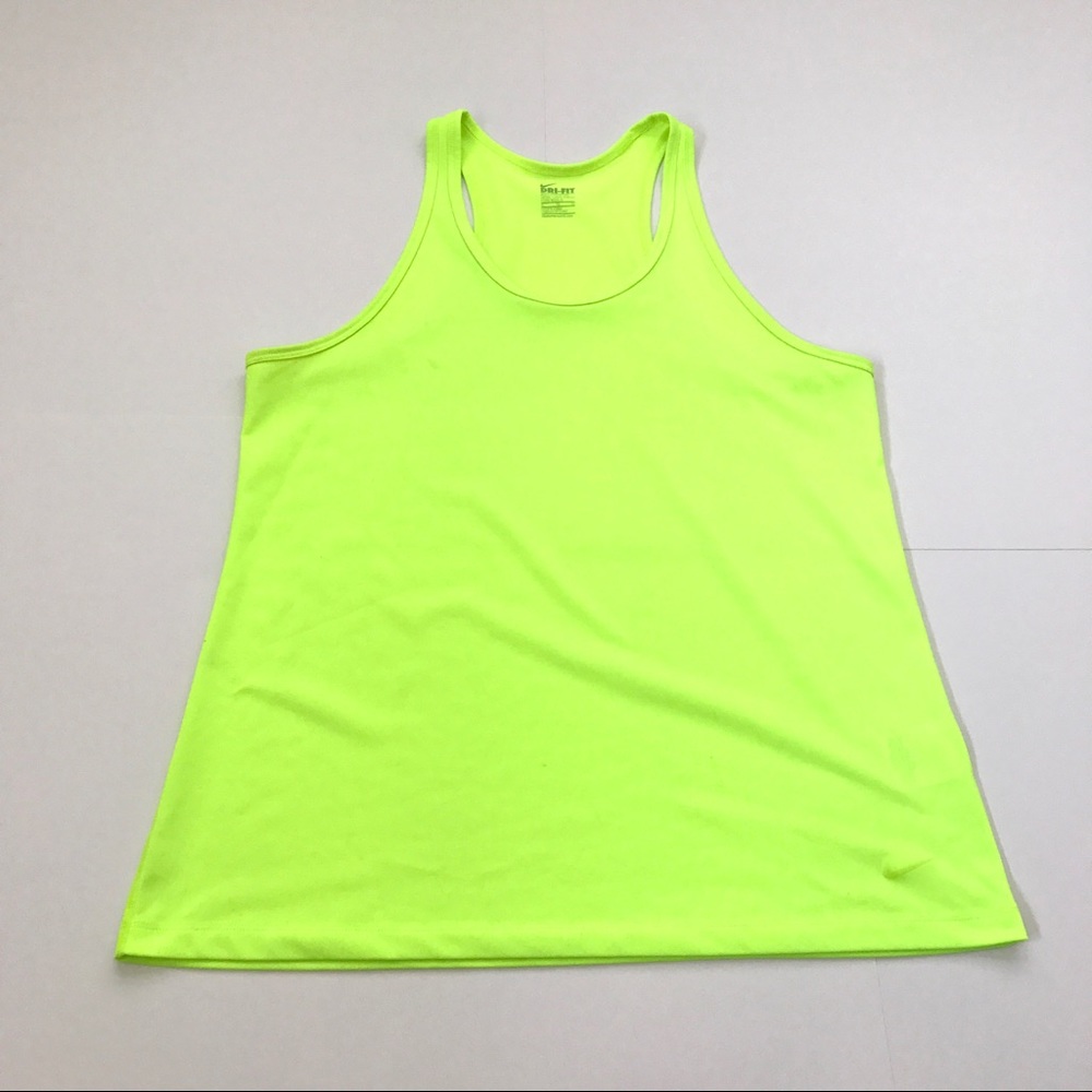 Nike Neon Yellow Active Tank Top