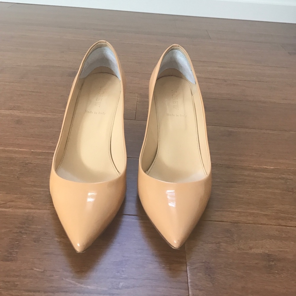 J Crew pointy nude wedges
