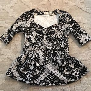 Anthropologie peplum top