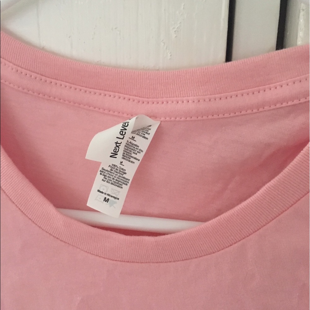 Pink Next Level graphic tee - Picture 2 of 3