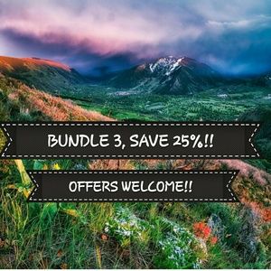 Bundle 3 items and save 25%!!!