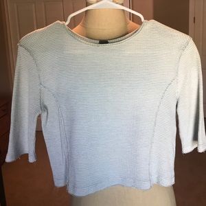 Light Mint 3/4 sleeve crop top