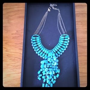 Chico's statement turquoise necklace