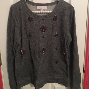 Loft Embellished Sweater Size Small