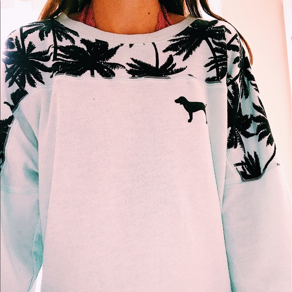 Pink brand varsity jersey