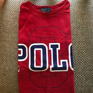 Boys Red Polo T-shirt