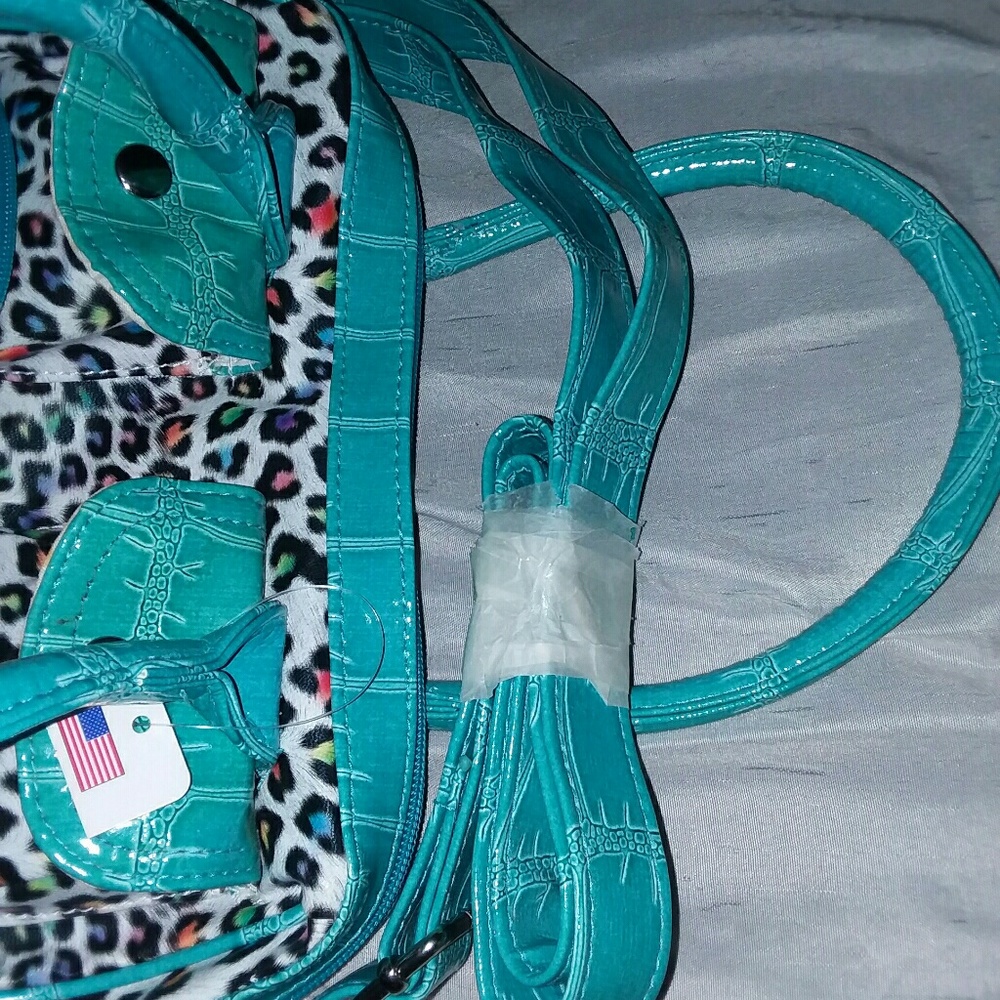 🌹SALE!🌹 Multicolored Leopard Print Bag Claire's - Picture 6 of 7