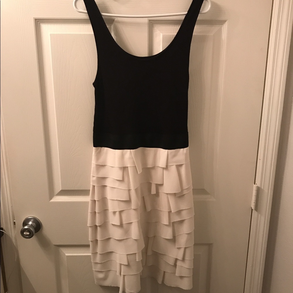 Tank dress with ruffled skirt