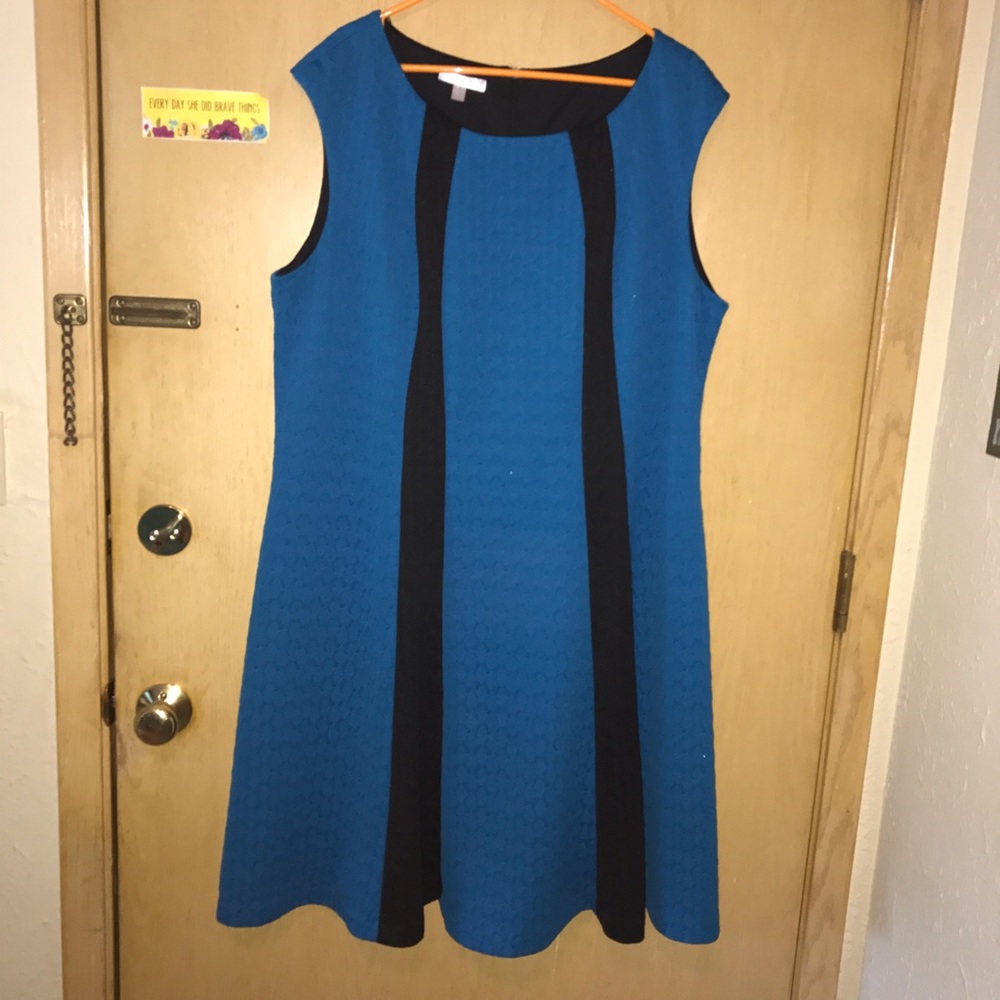 Textured ponte knit dress