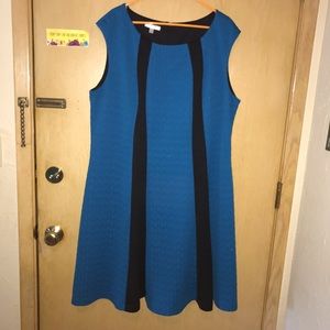 Textured ponte knit dress