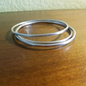 Set of three Sterling Silver Bangles