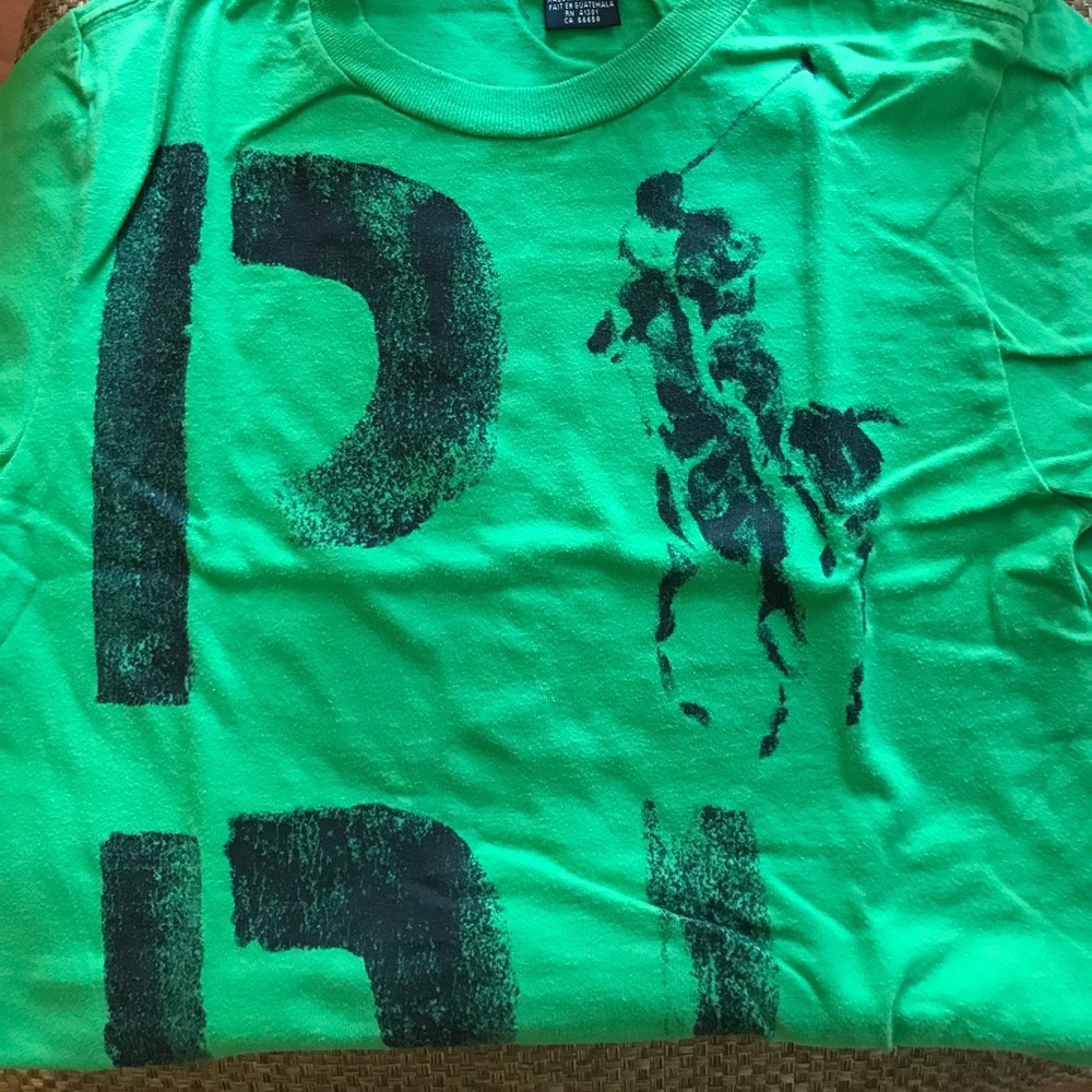 Green polo t-shirt