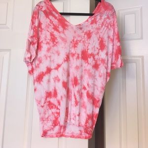Bebe pink tie dye top