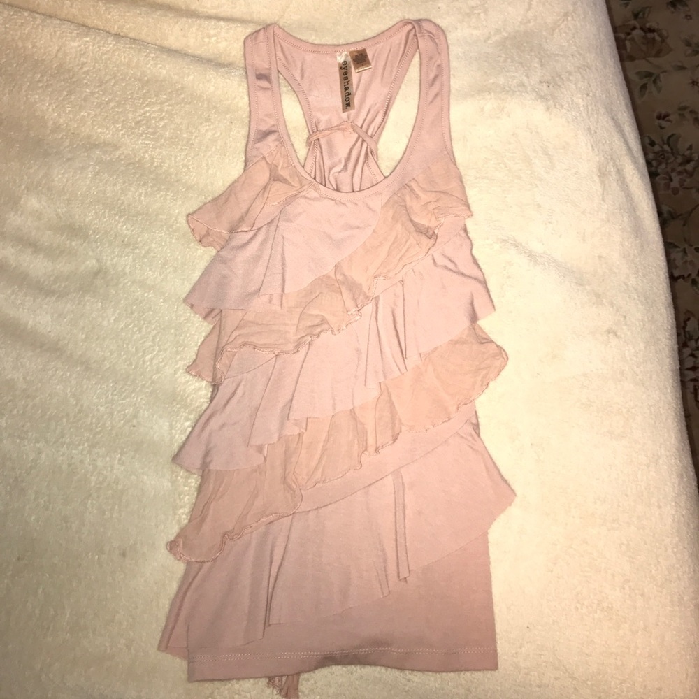 ruffuled tank top