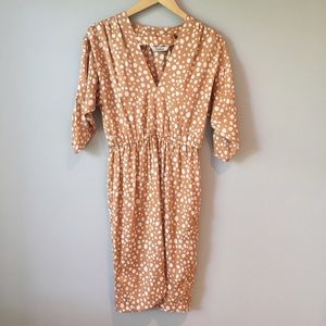 Tucker Silk Print Dress