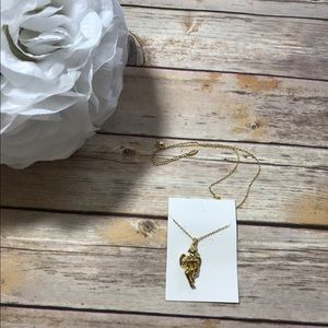 18K gold plated angel necklace