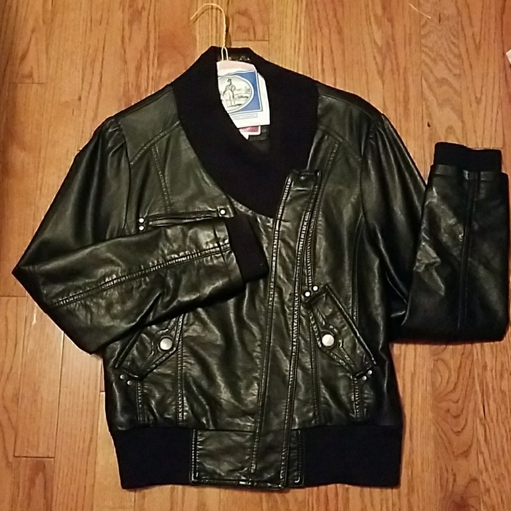 Black "Leather" Coat