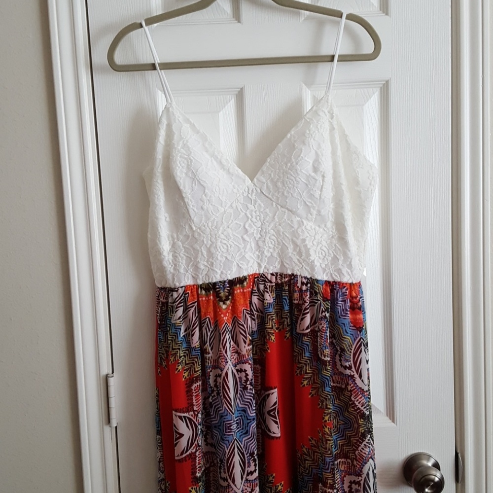 💥Clearance - 1 left💥Lace and print maxi dress - Picture 2 of 8