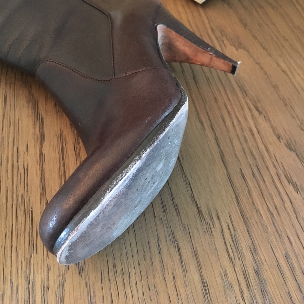 Coach boots, chocolate, 7.5. Krista Baby Calf - Picture 8 of 8