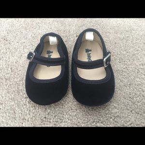 Navy Blue Velvet Mary Janes