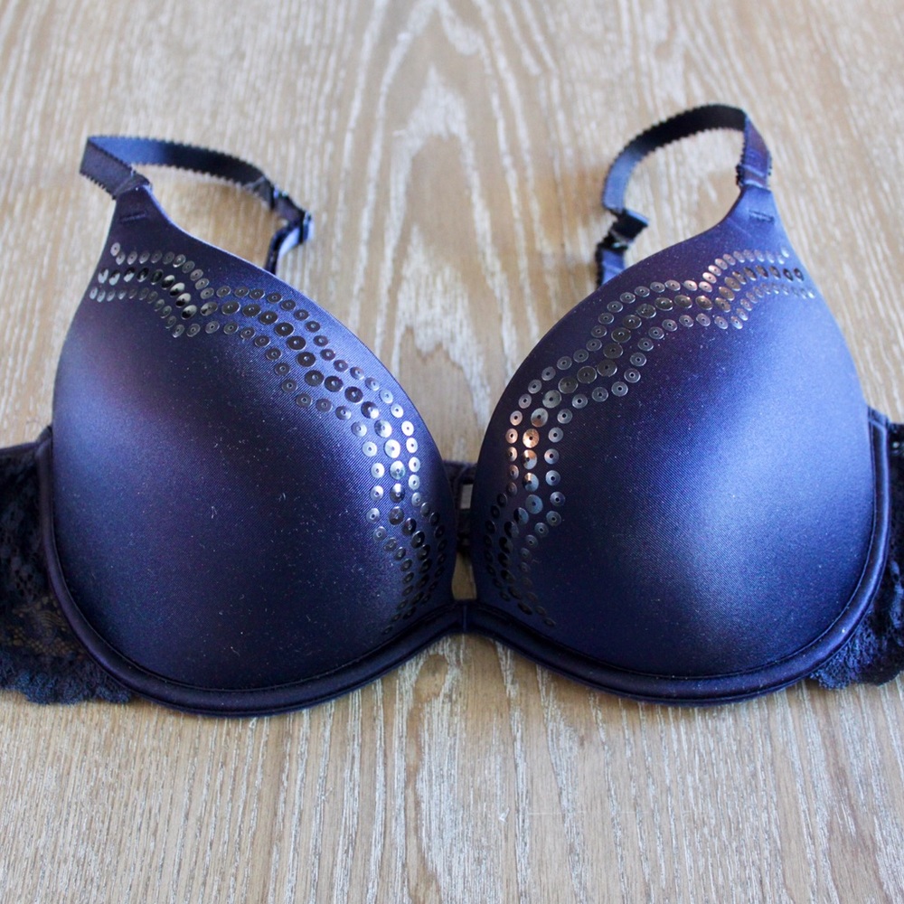 Navy Blue Aerie Push-up Bra