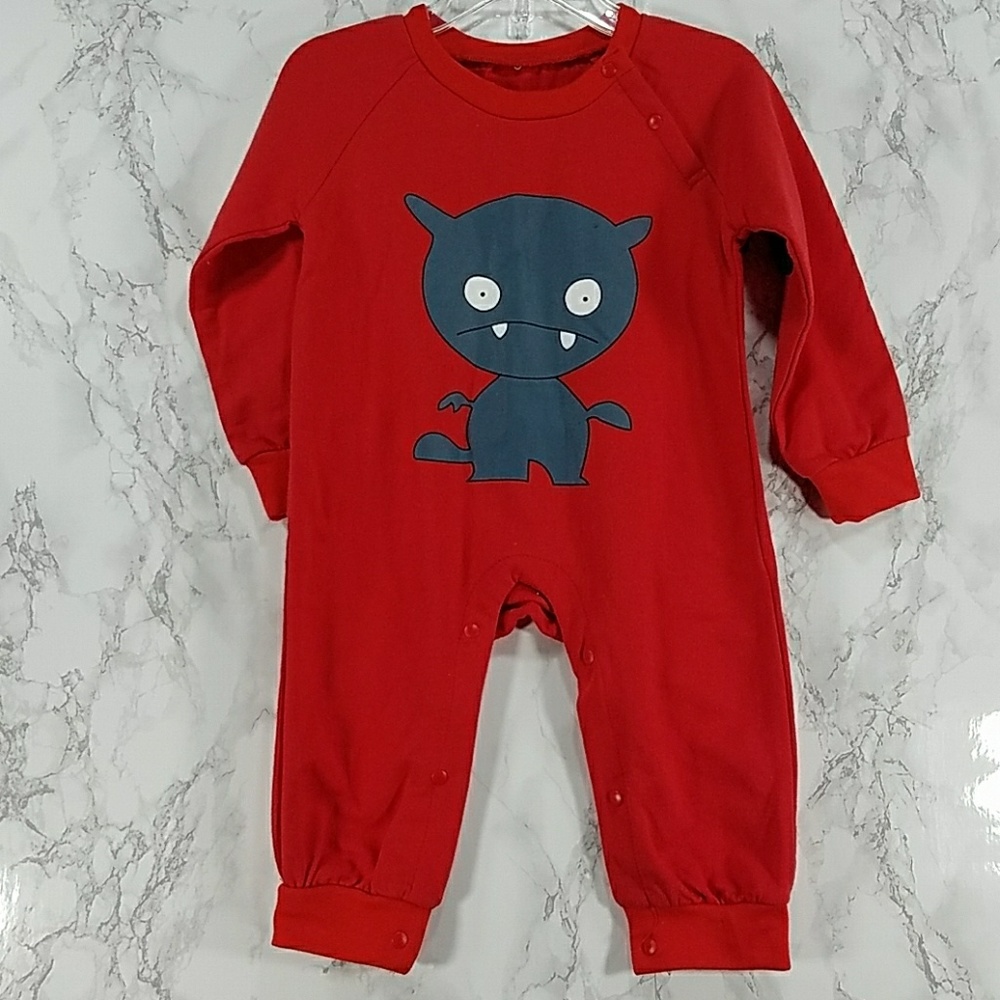 Red Monster Bodysuit. Kids - Picture 1 of 5